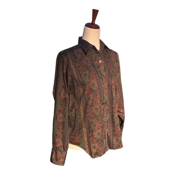 Lauren Ralph Lauren Vintage Button Front Blouse - Picture 4 of 9